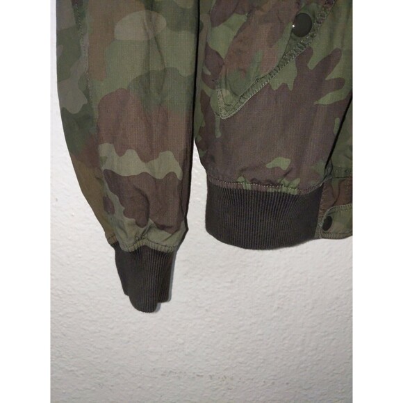 MEN'S S SMALL WALLACE & BARNES FOR J CREW CAMO MA-1 BOMBER JACKET CAMOUFLAGE - Picture 4 of 7